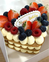 Small Heart Shaped Medovik Cake – Honey Layer Cake