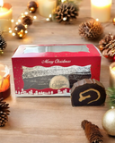 Biscoff Brownie Yule Log