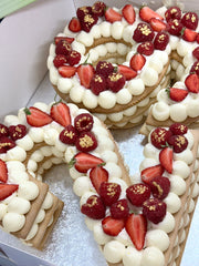 Medovik Double Number Cake – Premium Honey Cake for Celebrations