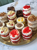 4 Mini Cake Jars