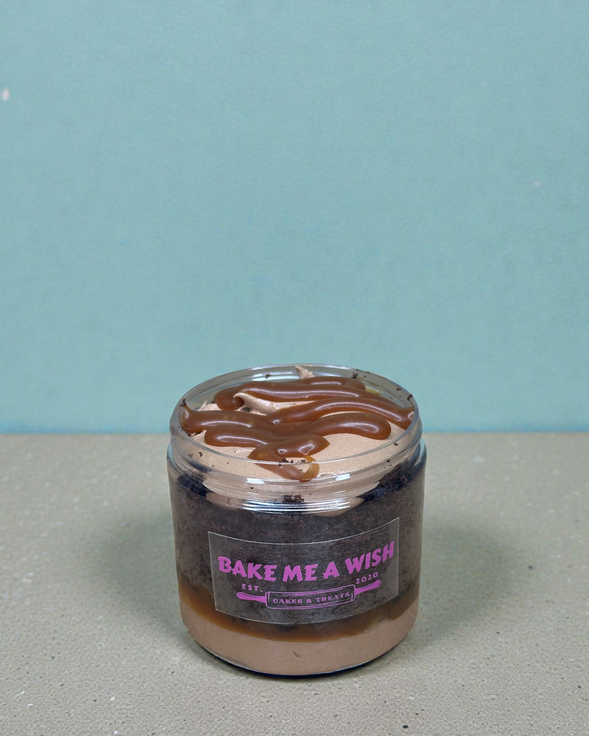 Chocolate & Caramel Mini Cake Jar