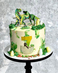 Dinosaur Celebration Cake- Handmade & Roar-some